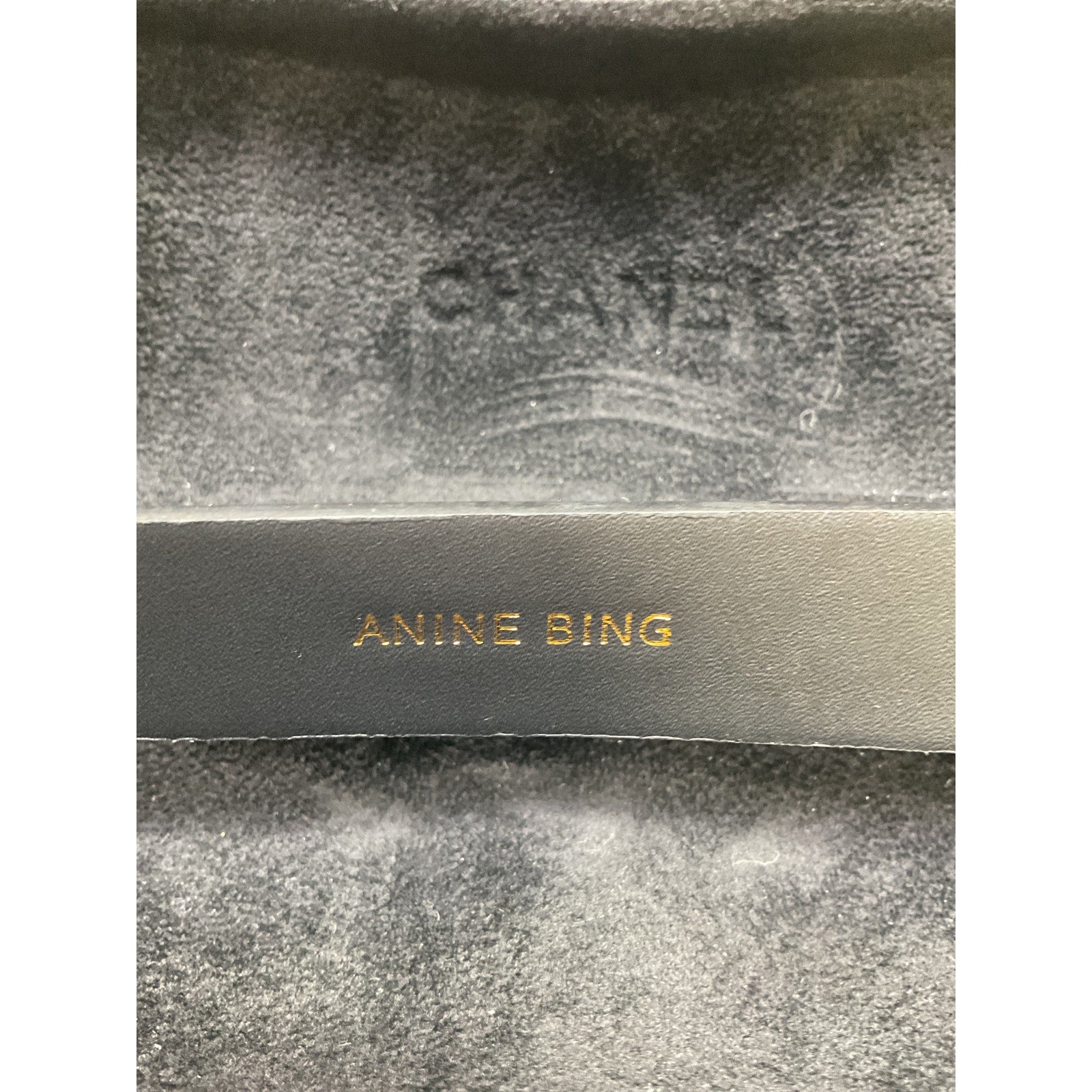 Anine Bing 'Harper' Black Leather Belt Size XS / S