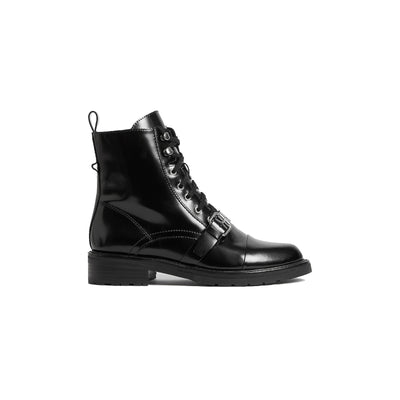 Allsaints 'Donita' Black Leather Boot Size 8