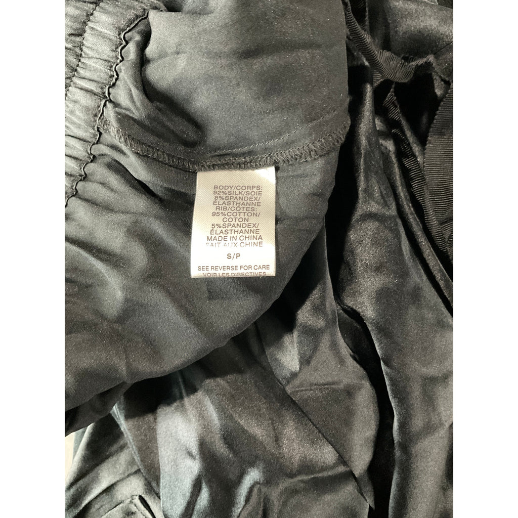 Cami Nyc 'Elsie' Black Silk Cargo Joggers Size S
