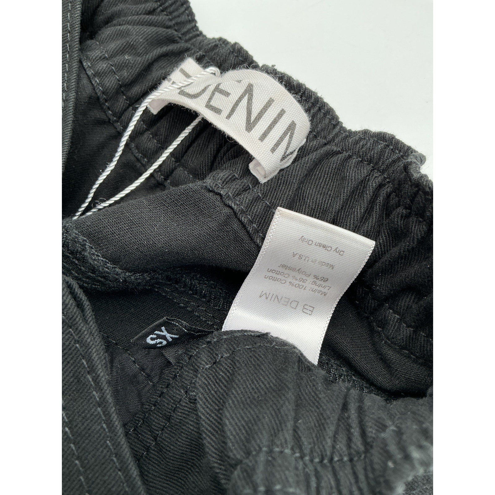 Eb Denim Cargo Black Cotton Pants Size XS