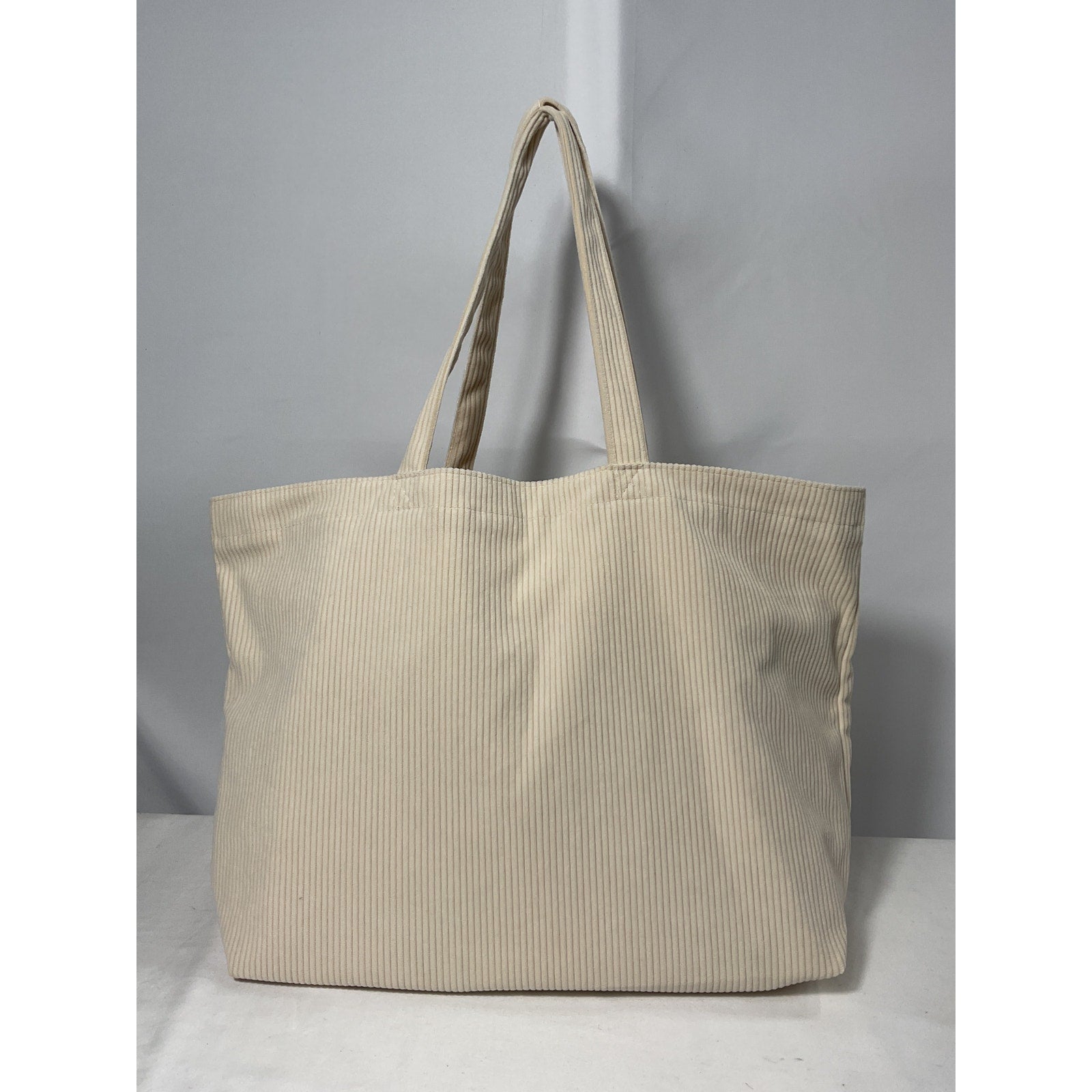 S�zane 'Velvet' Beige Cotton Tote Bag