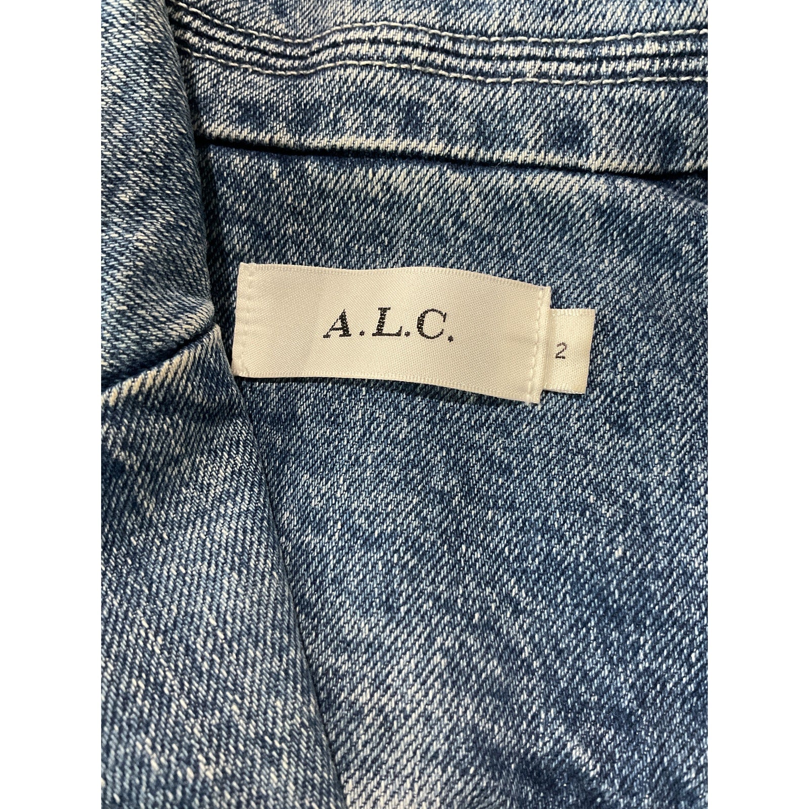 A.L.C. 'Amelia' Blue Cotton Jacket Size 2