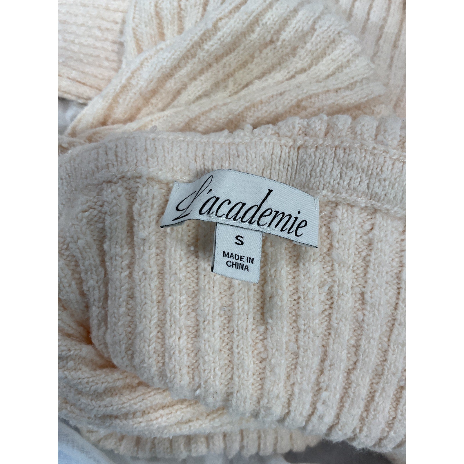 L'Academie 'Namir' White Off Shoulder Sweater Size S