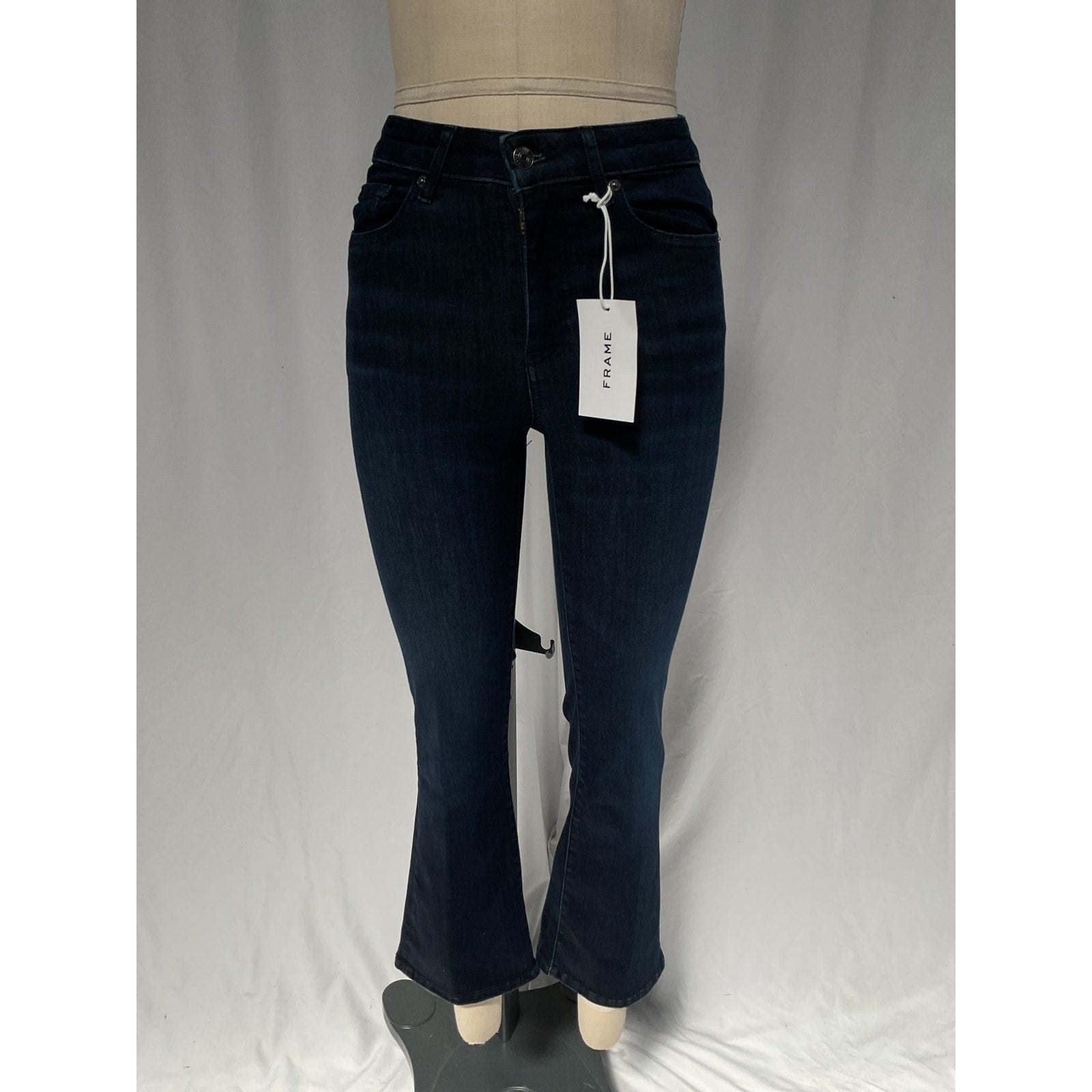 Frame 'Le' Blue Crop Mini Boot Size 24 - NWT