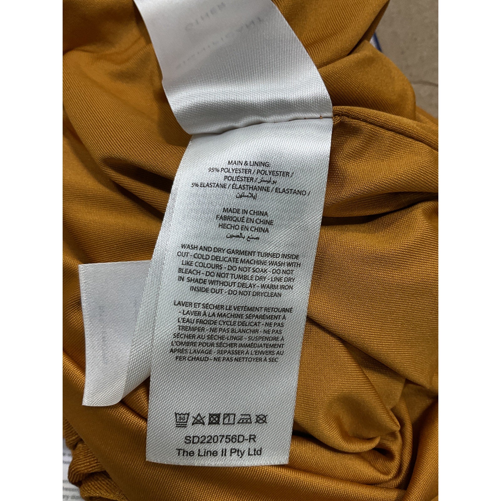 Significant Other 'Ivy Turmeric' Brown Long Sleeve Midi Dress Size 4