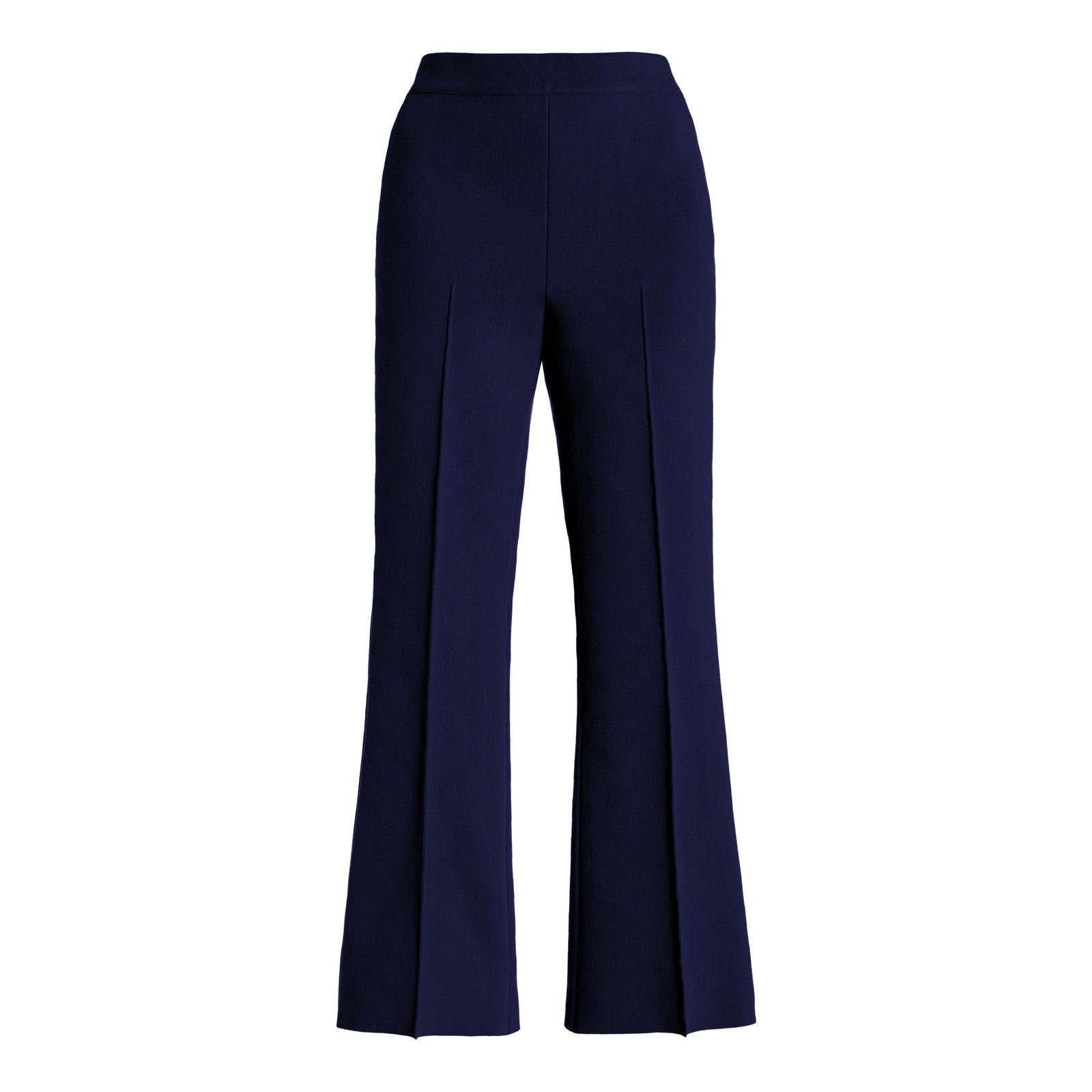 High Sport Long Kick Flared Black Cotton Stretch-Cotton Knit Pant Size M