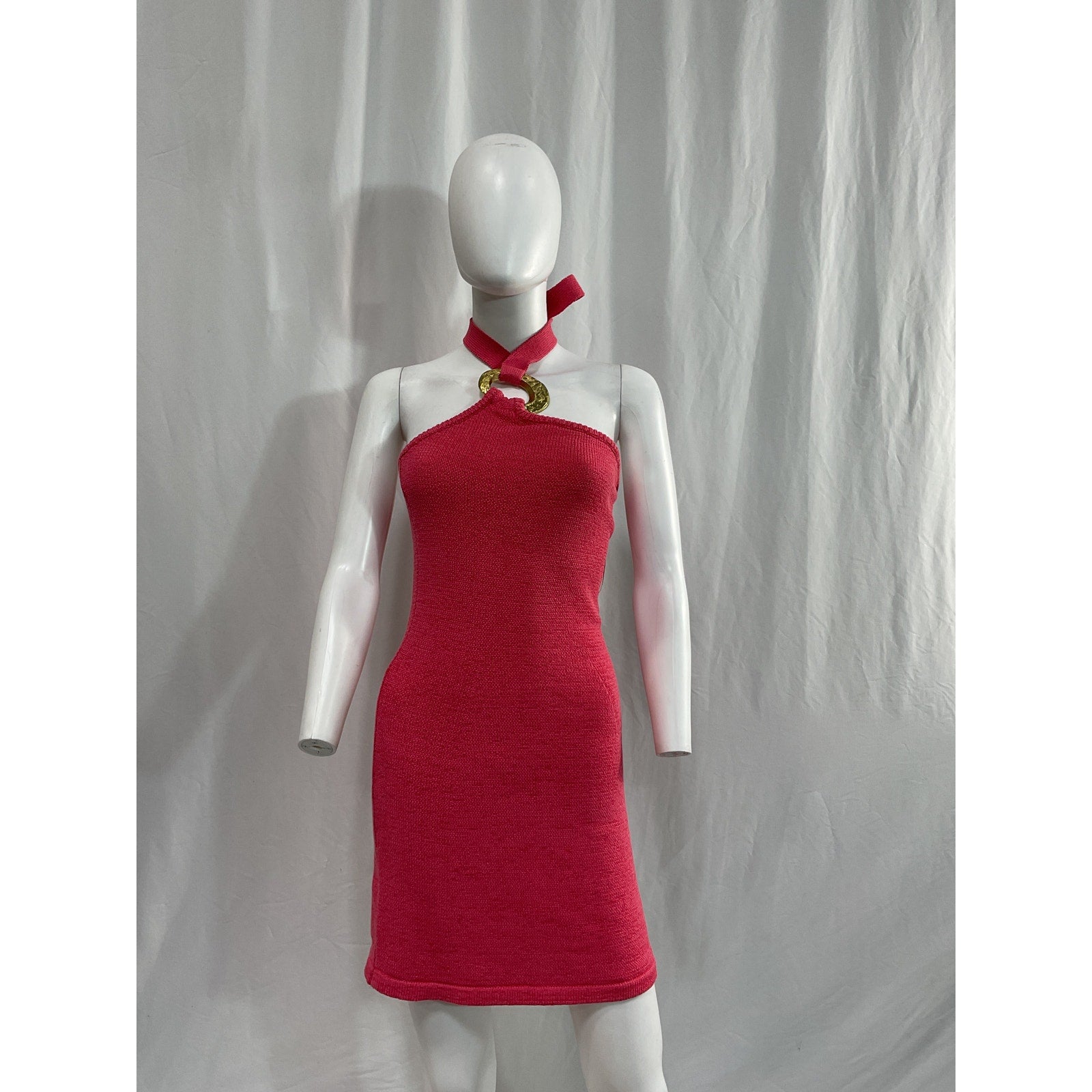 Cult Gaia 'Kendall' Pink Knit Dress Size S