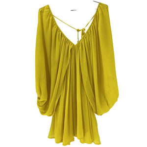 Tularosa Flowy Yellow Nola Mini Dress Size S