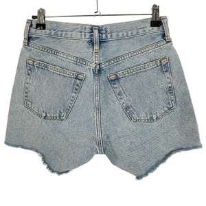Agolde Distressed Blue Parker Long Shorts Size 24
