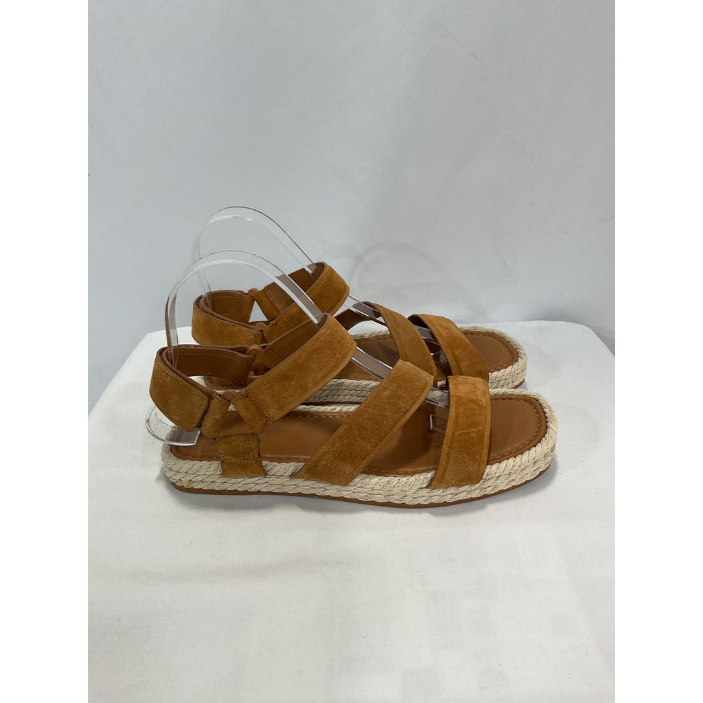 Vince Leather 'Elian' Brown Leather Sandal Size 7.5