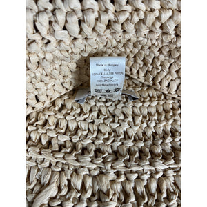 Nanushka 'Dunia' Beige Cellulose Rayon Hat Size XS / S