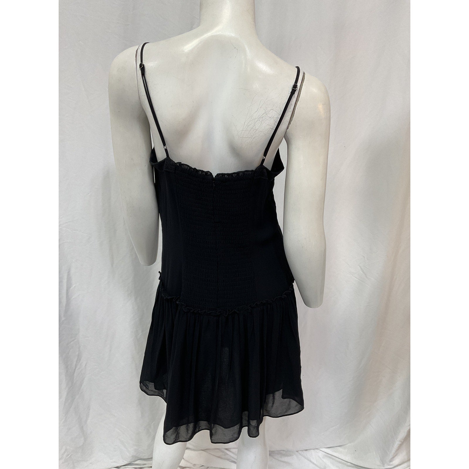 Reformation 'Citrus' Black Viscose Dress Size 10