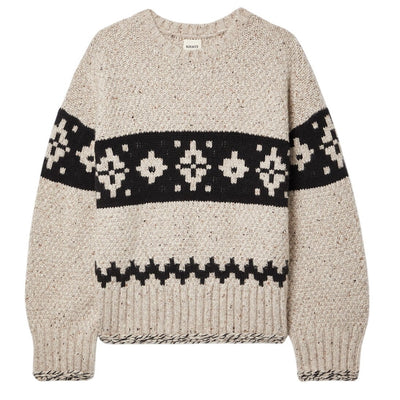 Khaite Oversized Beige Tabi Cashmere Sweater Size S