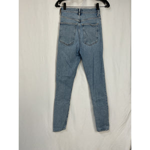 Agolde Pinch Waist Skinny Blue Cotton Denim Jean Size 25
