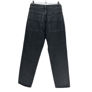 Agolde Relaxed Washed Black Cooper Cargo Denim Jeans Size 25