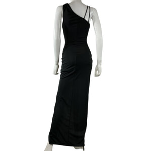 Nicholas Ruched Black Prisha Gown Size 0