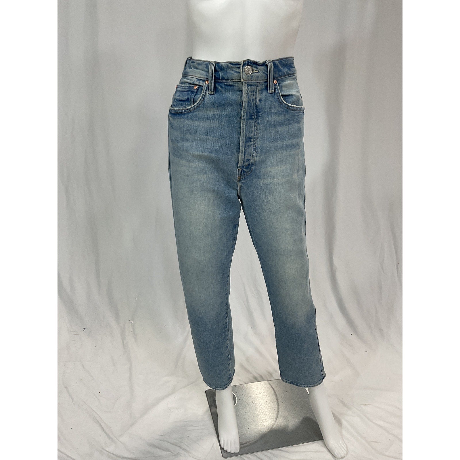 Mother 'The Tippy' Blue Top Frisky Ankle Denim Jean Size 27