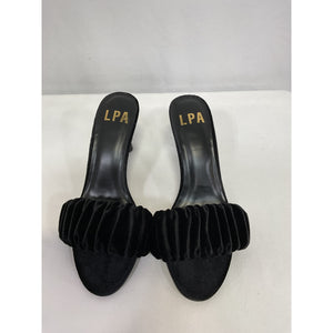 Lpa 'Lia' Black Leather Heel Size 7.5