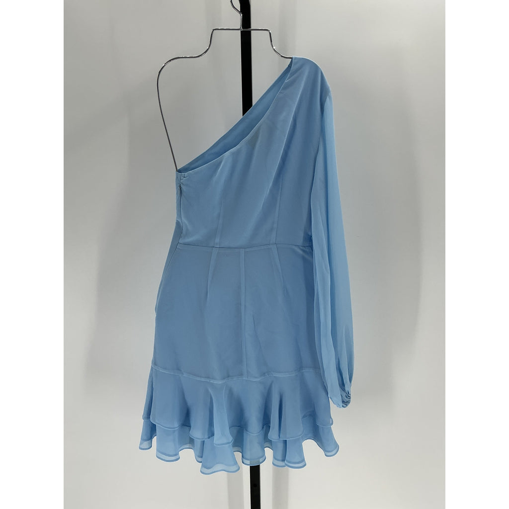Michael Costello x Revolve 'Sunny' Blue Polyester Mini Dress Size XXS
