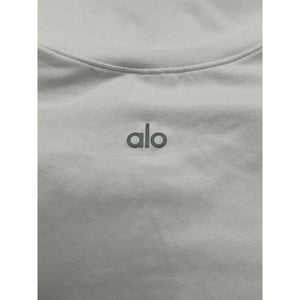 Alo Yoga Soft White Finesse Tee Size M