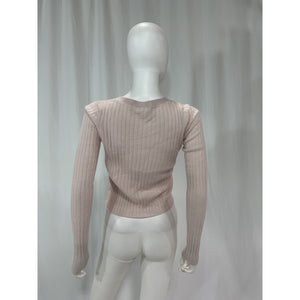 Sablyn 'liliana' White V-Neck Faux Fur Cardigan Size XS