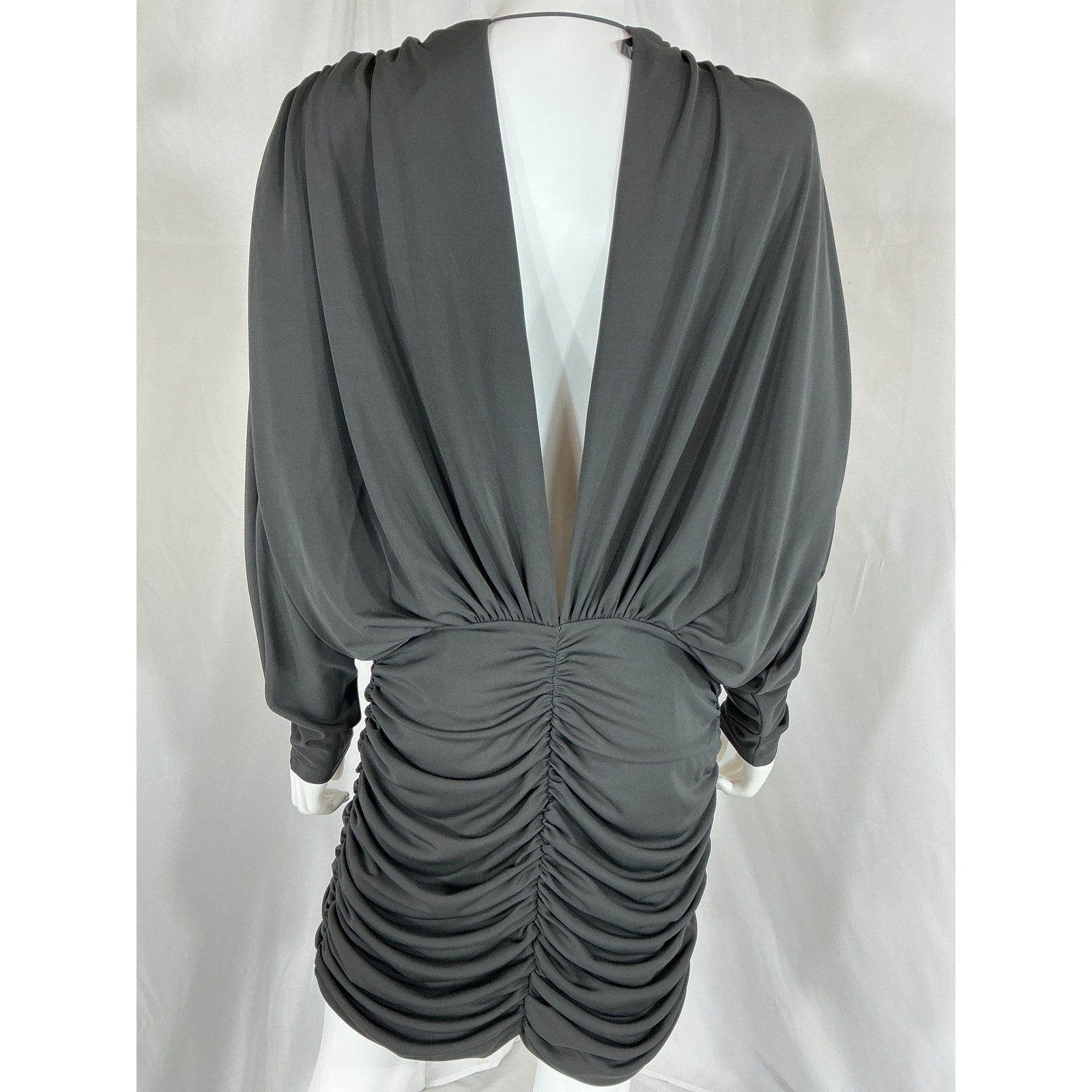 L'Academie 'Blake' Black Polyester Mini Dress Size L