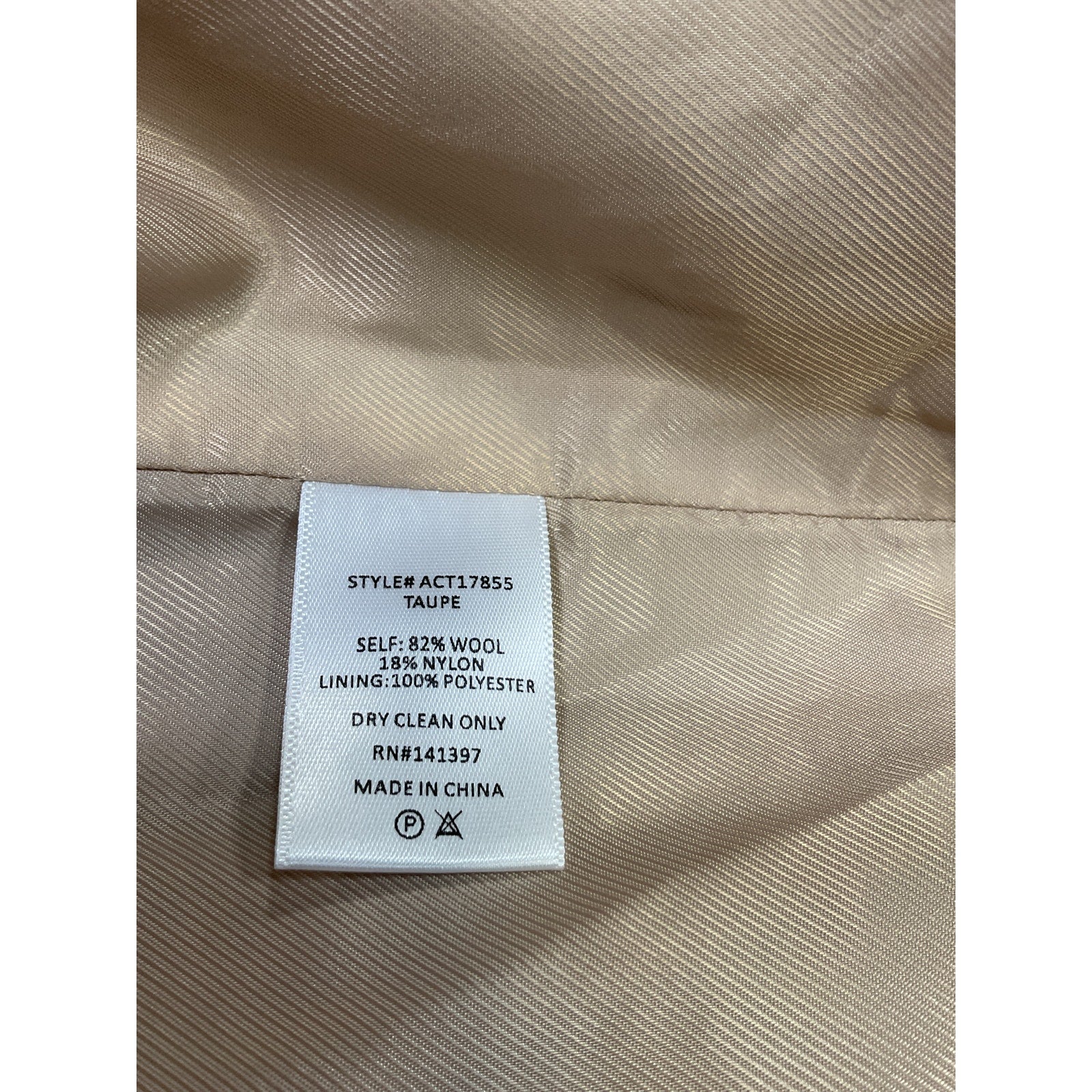 Astr The Label 'Edna' Tan Fleece Coat Size XS