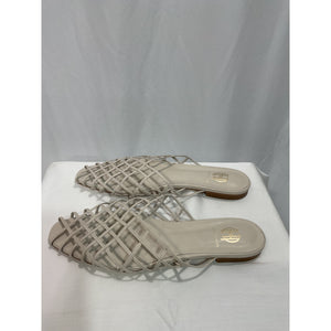 House Of Harlow 1960 'Nina' White Leather Flat Size 10