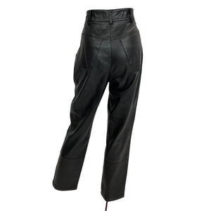 Ronny Kobo Faux Leather Black Katie Pants Size Medium