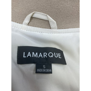 Lamarque 'Evelin' Gold Polyester Bomber Size S