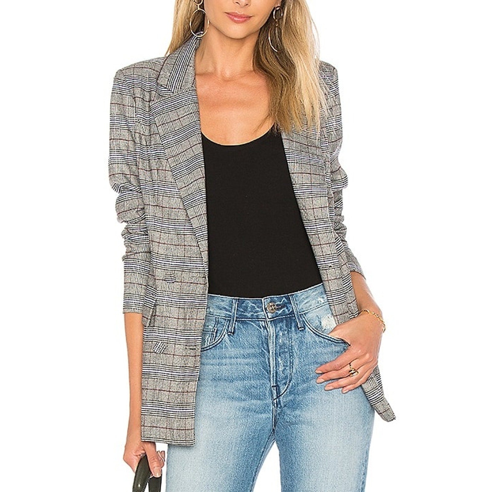 Majorelle 'Rhea' Black Polyester Blazer Size S