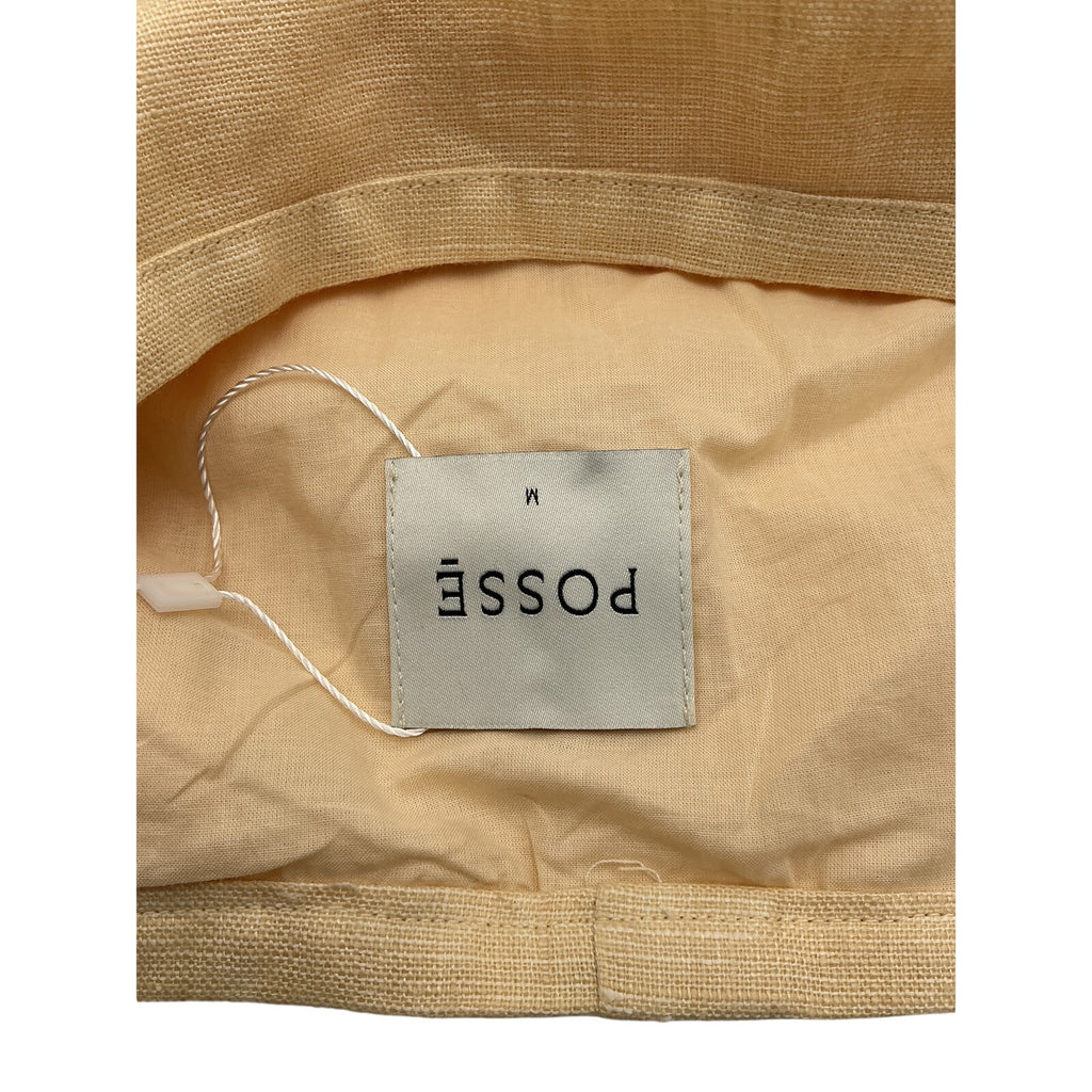 Posse 'Essie' Yellow Linen Mini Skirt Size M