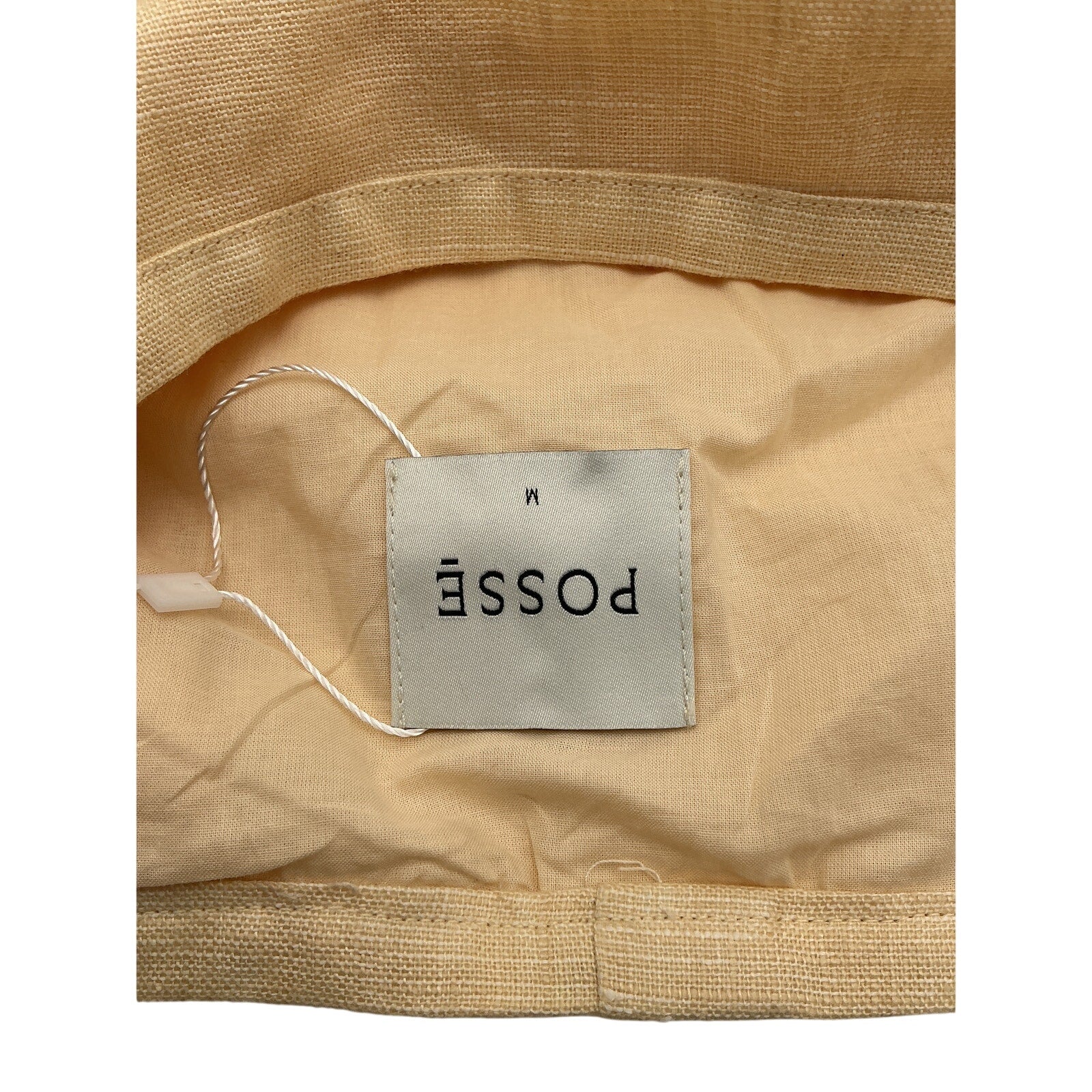 Posse 'Essie' Yellow Linen Mini Skirt Size M