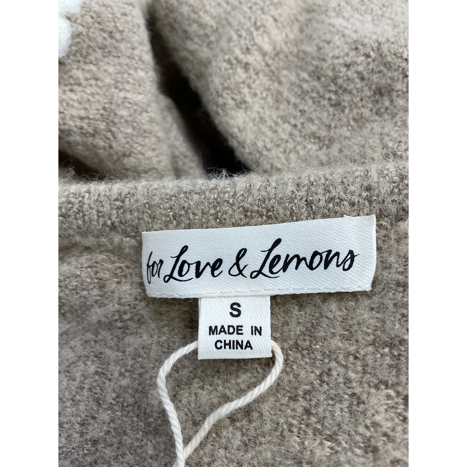 For Love & Lemons 'Adalyn' Tan Cardigan Size S