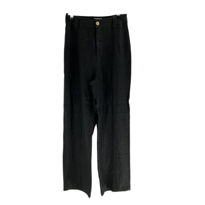 Dissh Linen Black Logan Pant Size 4