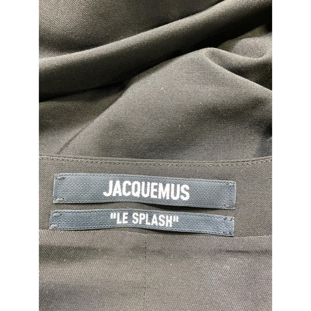 Jacquemus 'Le Gilet De Costume' Black Twill Top / Blouse Size 34
