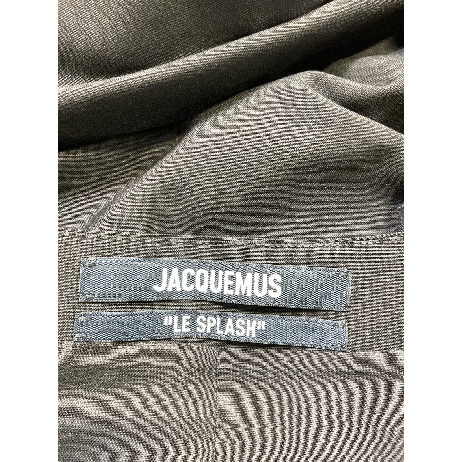 Jacquemus 'Le Gilet De Costume' Black Twill Top / Blouse Size 34