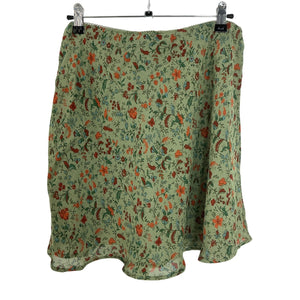 Reformation Floral Green Ponderosa Skirt Size XL