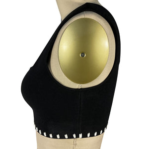 Alexis Sleek Black Kesa Crop Top Size S