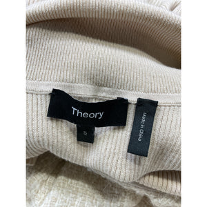 Theory Textured Ivory Knit Combo Dress Size S