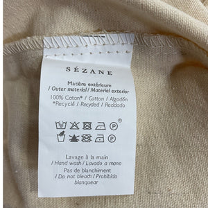 Sézane Graphic Ecru Bonjour L'amour Tote Bag