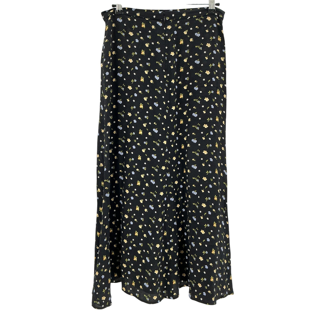 Reformation 'Bea' Black Viscose Skirt Size 8