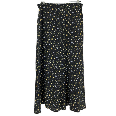 Reformation 'Bea' Black Viscose Skirt Size 8