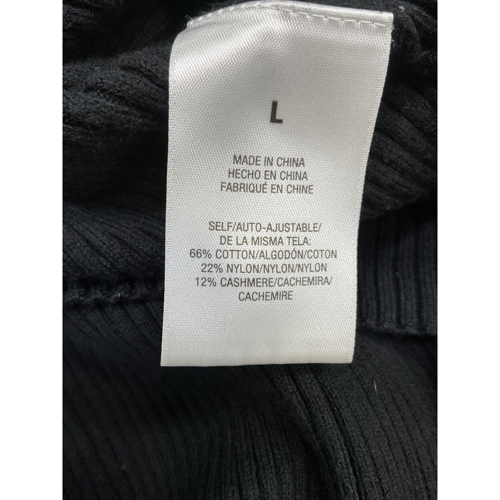 Favorite Daughter 'The Gemini' Black Cotton Cashmere Blend Sleeveless Dress Size L
