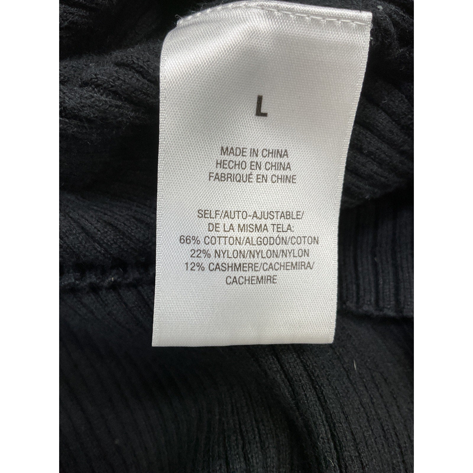Favorite Daughter 'The Gemini' Black Cotton Cashmere Blend Sleeveless Dress Size L