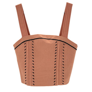 Sandro Knit Pink Figari Crop Top Size 1