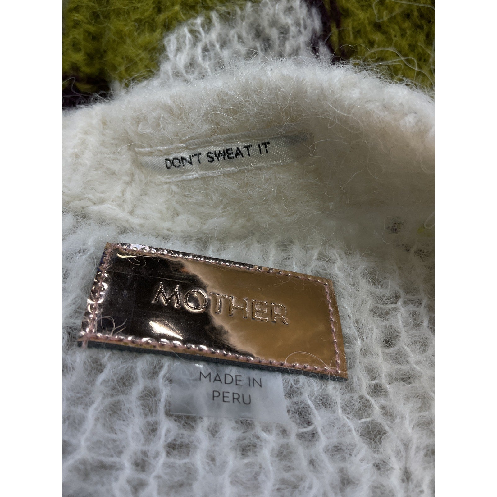 Mother 'The Biggie' White Jumper Size S