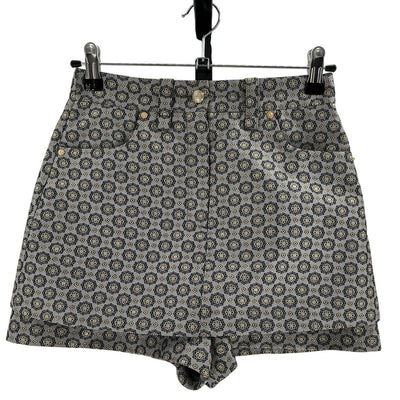 Maje Metallic Gray Jacquard Shorts Size 34 / US 0