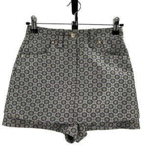 Maje Metallic Gray Jacquard Shorts Size 34 / US 0