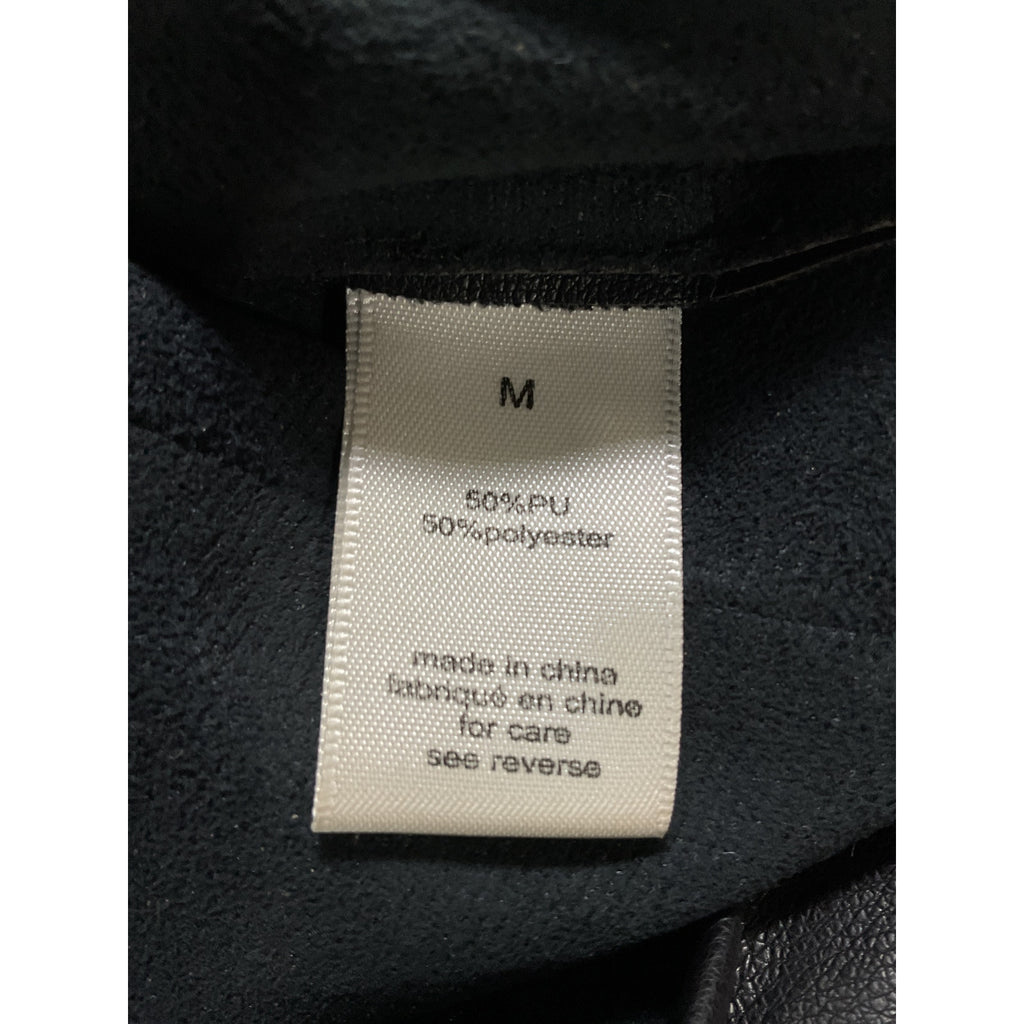 Ronny Kobo 'Katie' Black Faux Leather Crop Pants Size M
